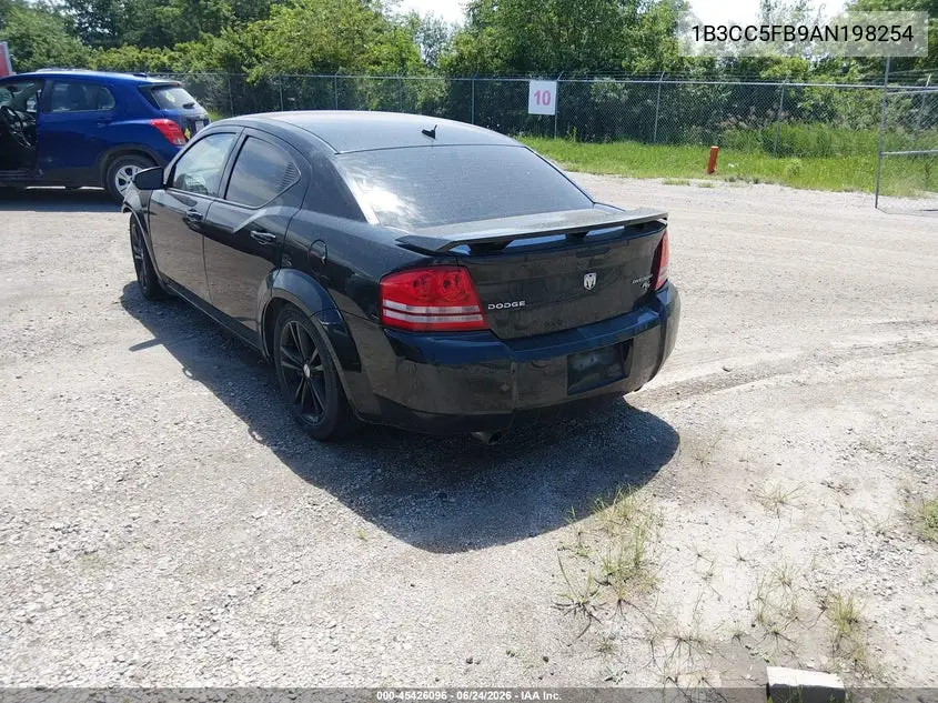 2010 Dodge Avenger R/T VIN: 1B3CC5FB9AN198254 Lot: 45426096