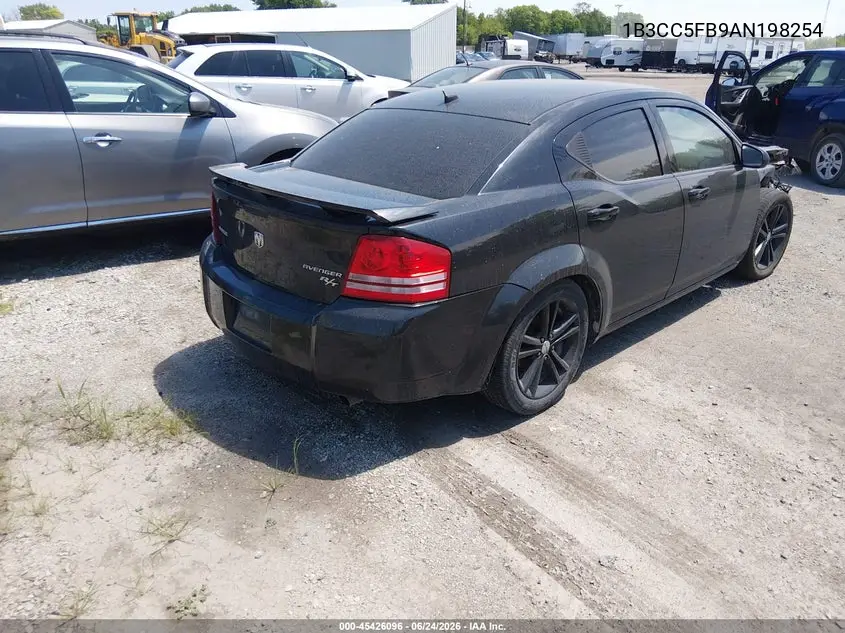 2010 Dodge Avenger R/T VIN: 1B3CC5FB9AN198254 Lot: 45426096