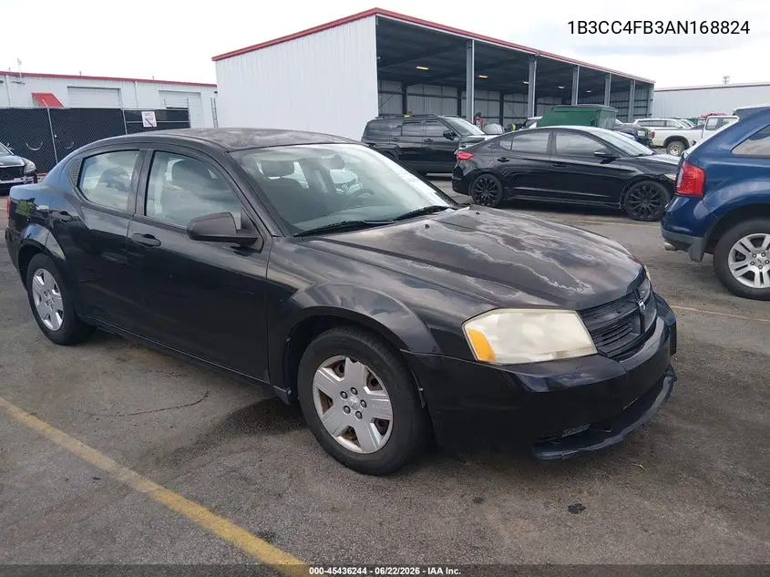 2010 Dodge Avenger Sxt VIN: 1B3CC4FB3AN168824 Lot: 45436244