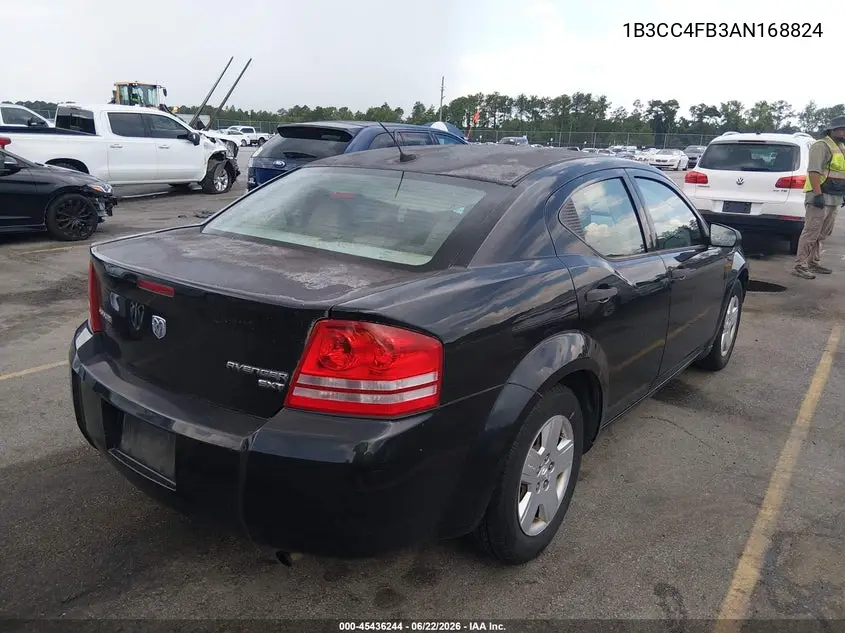 2010 Dodge Avenger Sxt VIN: 1B3CC4FB3AN168824 Lot: 45436244