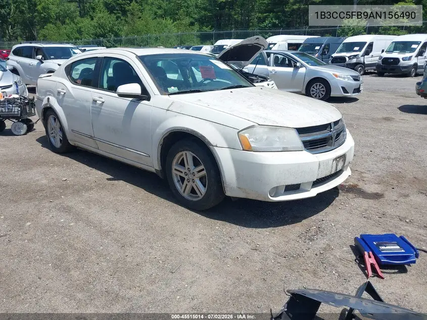 2010 Dodge Avenger R/T VIN: 1B3CC5FB9AN156490 Lot: 45515014