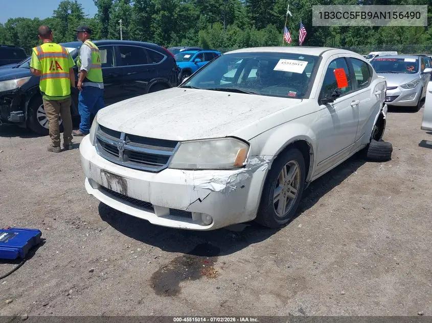 2010 Dodge Avenger R/T VIN: 1B3CC5FB9AN156490 Lot: 45515014