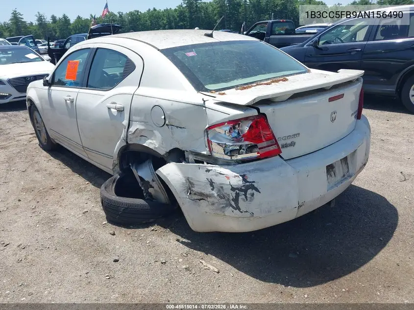 2010 Dodge Avenger R/T VIN: 1B3CC5FB9AN156490 Lot: 45515014