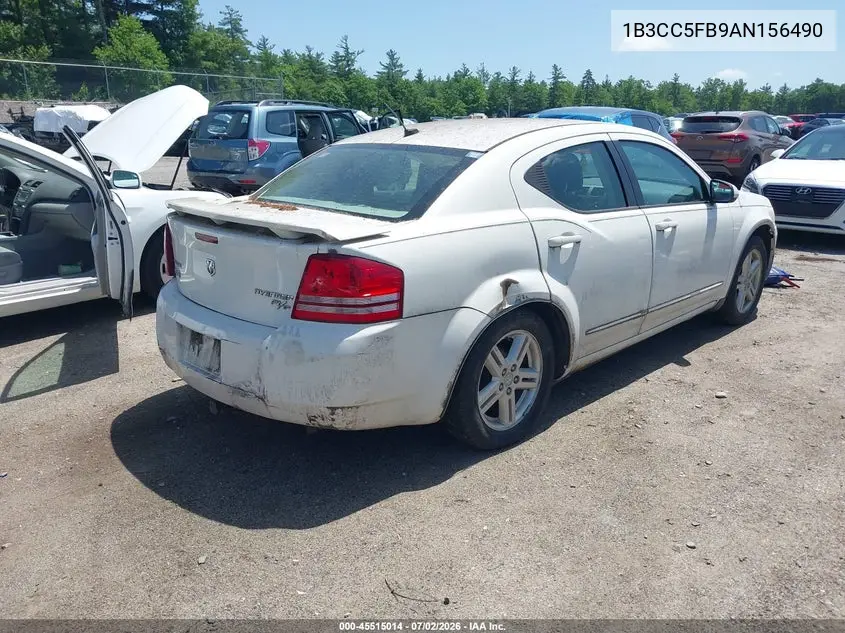 2010 Dodge Avenger R/T VIN: 1B3CC5FB9AN156490 Lot: 45515014