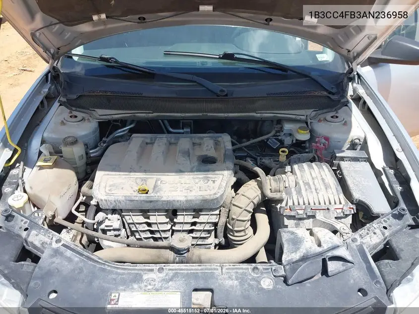 2010 Dodge Avenger Sxt VIN: 1B3CC4FB3AN236958 Lot: 45515152
