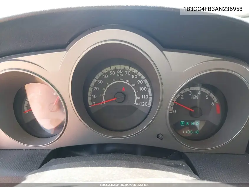 2010 Dodge Avenger Sxt VIN: 1B3CC4FB3AN236958 Lot: 45515152