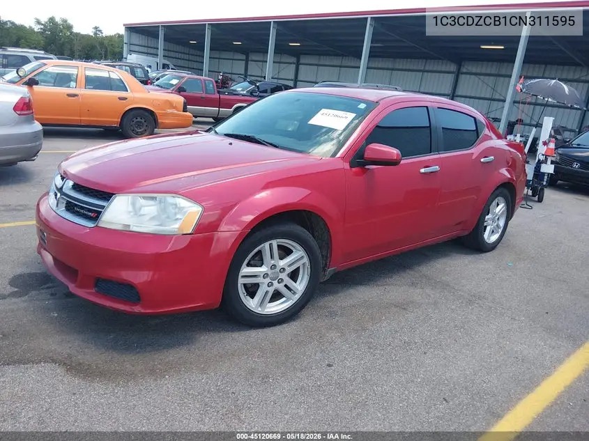 2012 Dodge Avenger Sxt VIN: 1C3CDZCB1CN311595 Lot: 45120669