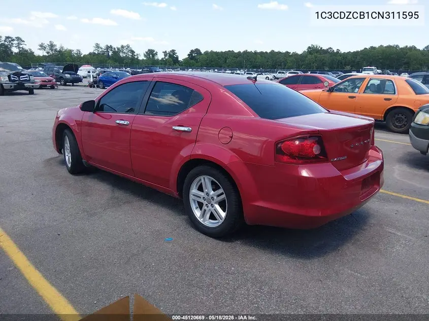 2012 Dodge Avenger Sxt VIN: 1C3CDZCB1CN311595 Lot: 45120669
