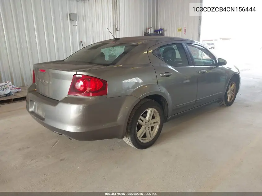 2012 Dodge Avenger Sxt VIN: 1C3CDZCB4CN156444 Lot: 45179995