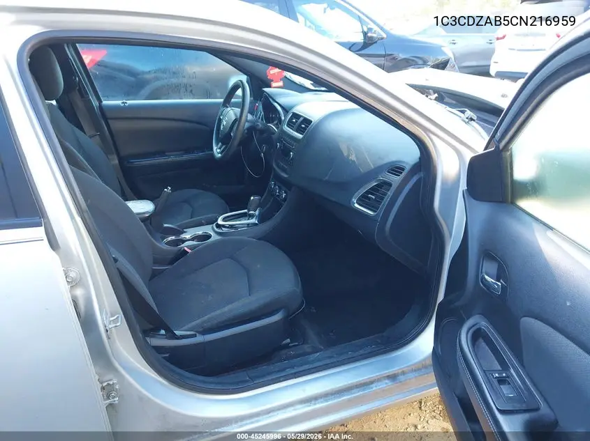 2012 Dodge Avenger Se VIN: 1C3CDZAB5CN216959 Lot: 45245996