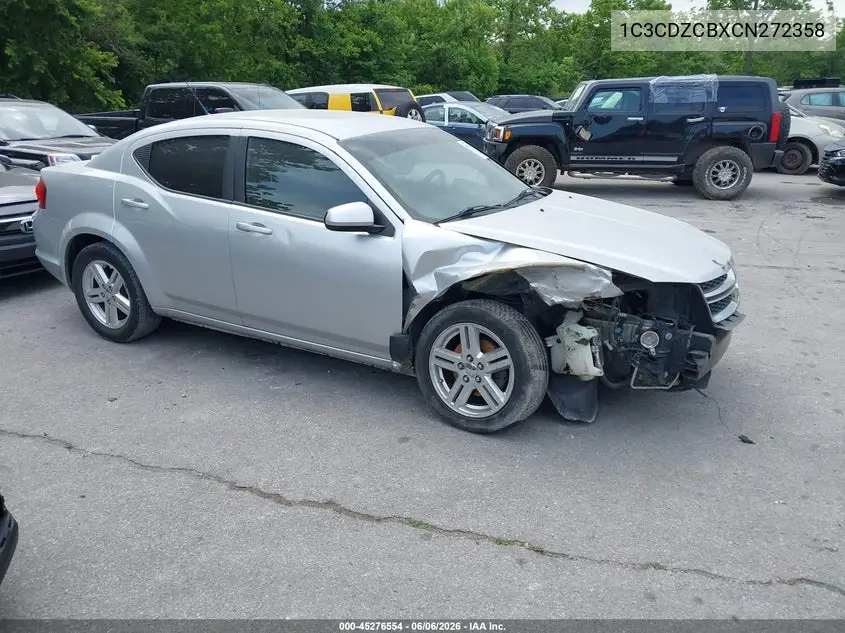 2012 Dodge Avenger Sxt VIN: 1C3CDZCBXCN272358 Lot: 45276554