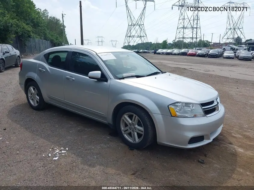 2012 Dodge Avenger Sxt VIN: 1C3CDZCB0CN182071 Lot: 45344711