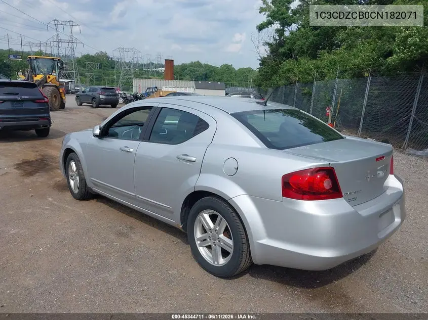 2012 Dodge Avenger Sxt VIN: 1C3CDZCB0CN182071 Lot: 45344711