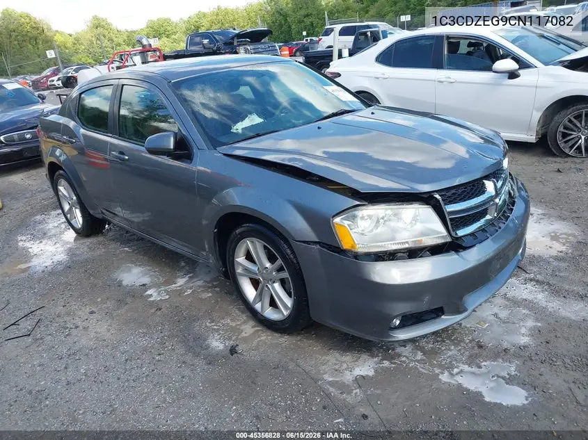 2012 Dodge Avenger Sxt Plus VIN: 1C3CDZEG9CN117082 Lot: 45356828