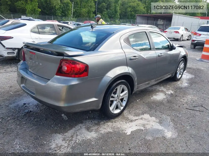 2012 Dodge Avenger Sxt Plus VIN: 1C3CDZEG9CN117082 Lot: 45356828