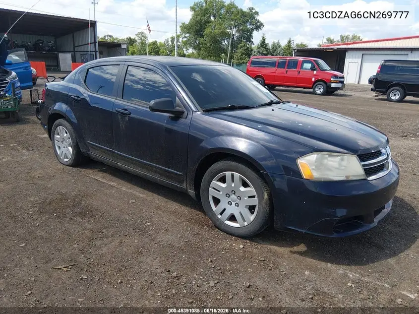 2012 Dodge Avenger Se VIN: 1C3CDZAG6CN269777 Lot: 45391085