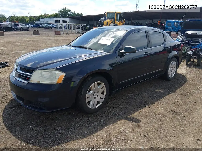 2012 Dodge Avenger Se VIN: 1C3CDZAG6CN269777 Lot: 45391085