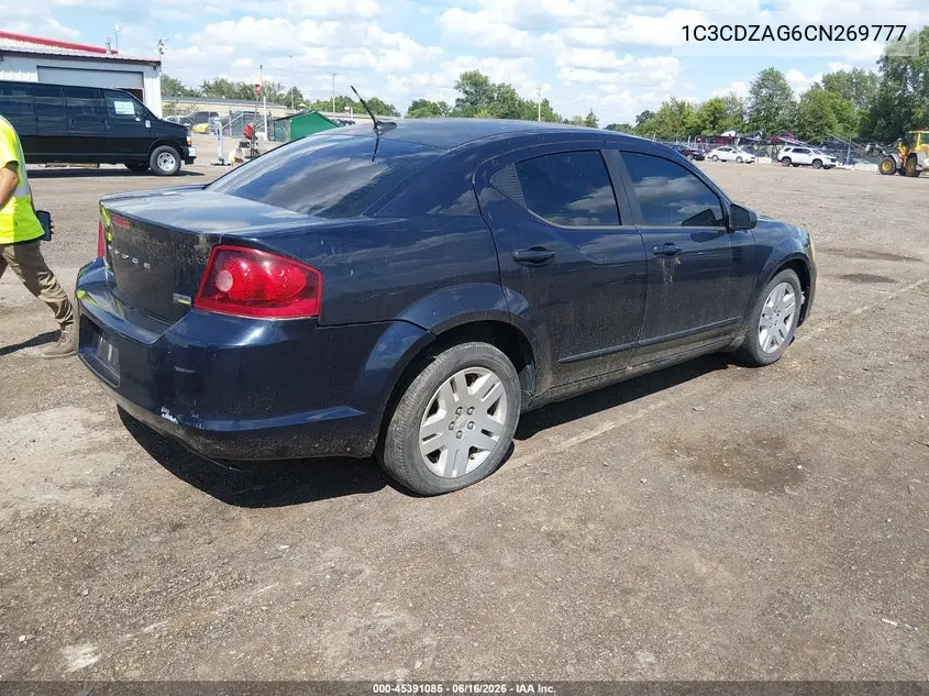 2012 Dodge Avenger Se VIN: 1C3CDZAG6CN269777 Lot: 45391085