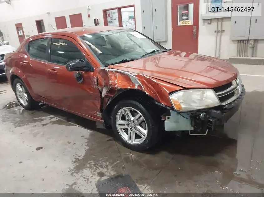 2012 Dodge Avenger VIN: LOT-1-45462497 Lot: 45462497