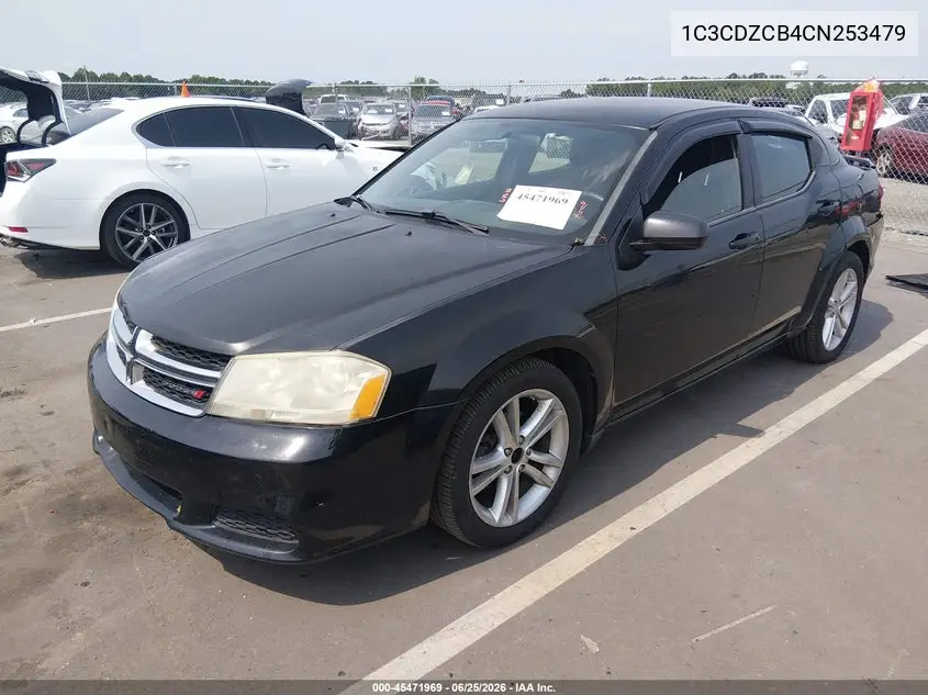 2012 Dodge Avenger Sxt VIN: 1C3CDZCB4CN253479 Lot: 45471969