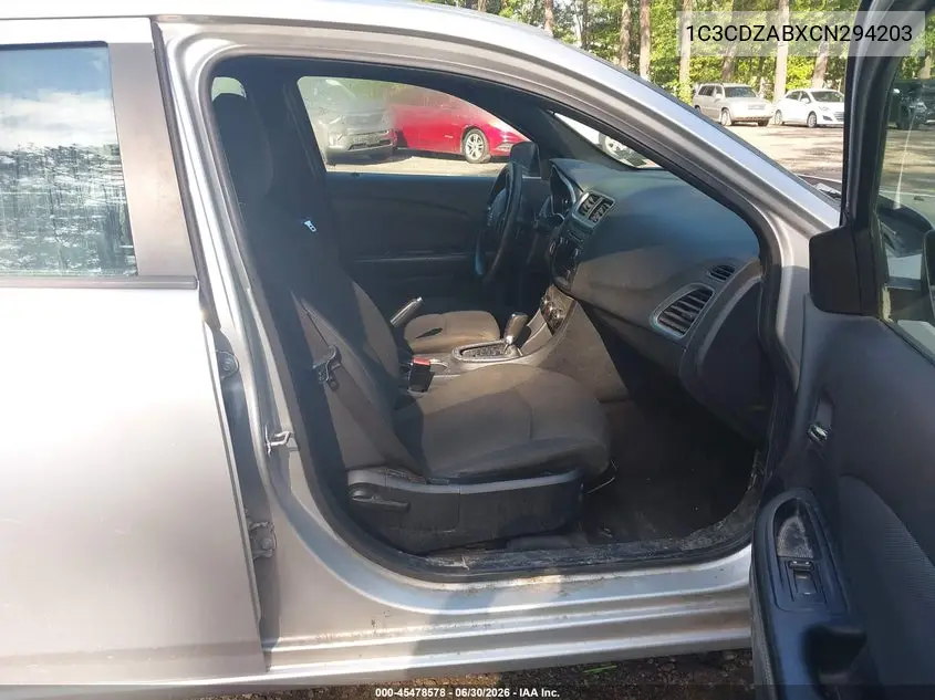 2012 Dodge Avenger Se VIN: 1C3CDZABXCN294203 Lot: 45478578