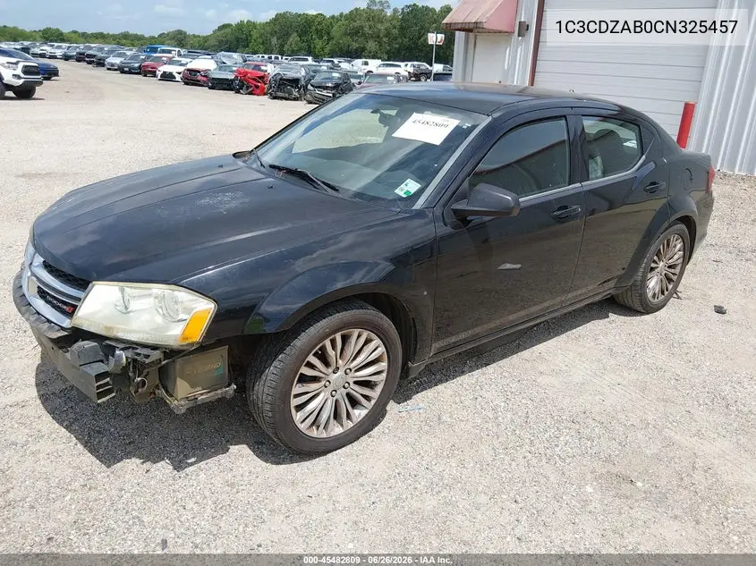2012 Dodge Avenger Se VIN: 1C3CDZAB0CN325457 Lot: 45482809