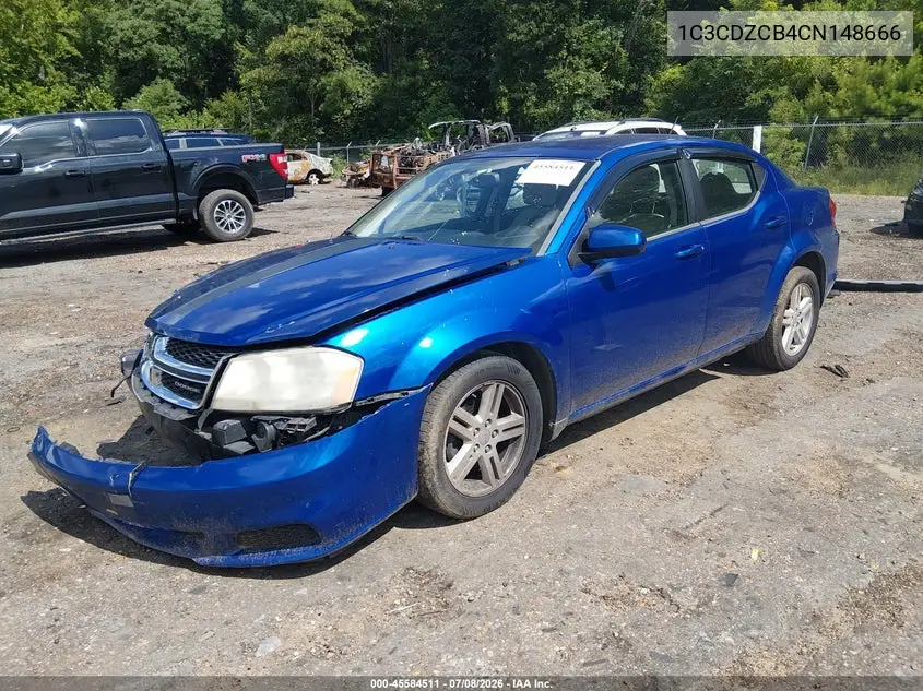 2012 Dodge Avenger Sxt VIN: 1C3CDZCB4CN148666 Lot: 45584511