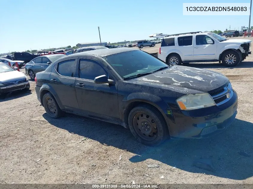 2013 Dodge Avenger Se VIN: 1C3CDZAB2DN548083 Lot: 39131305