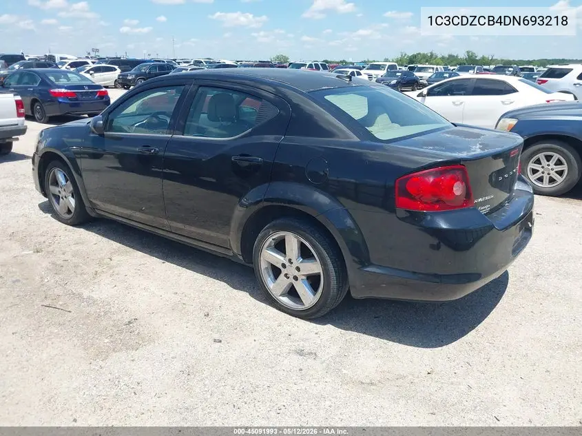 2013 Dodge Avenger Sxt VIN: 1C3CDZCB4DN693218 Lot: 45091993