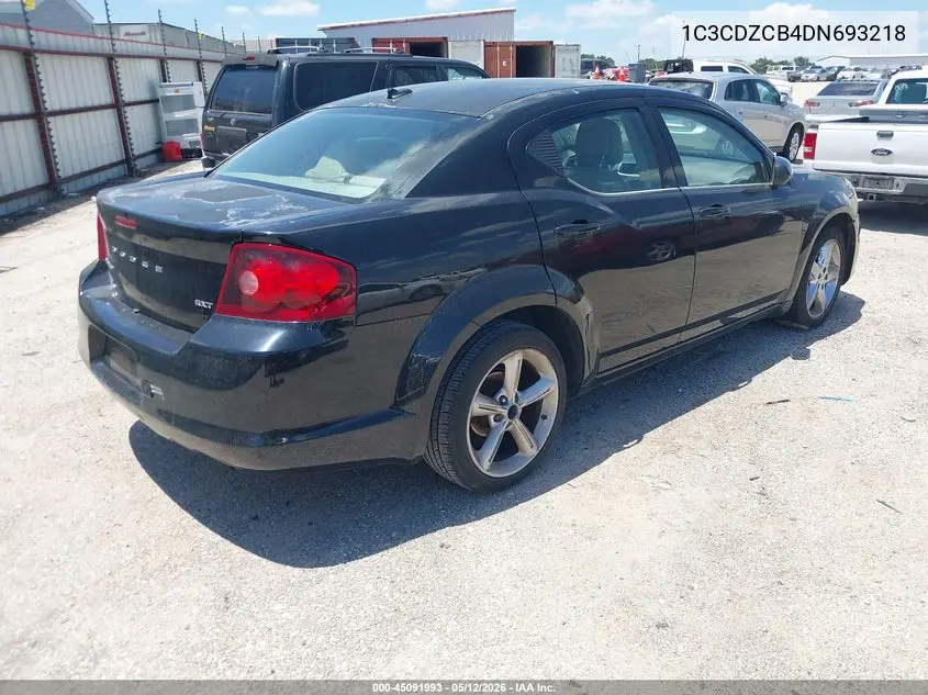 2013 Dodge Avenger Sxt VIN: 1C3CDZCB4DN693218 Lot: 45091993