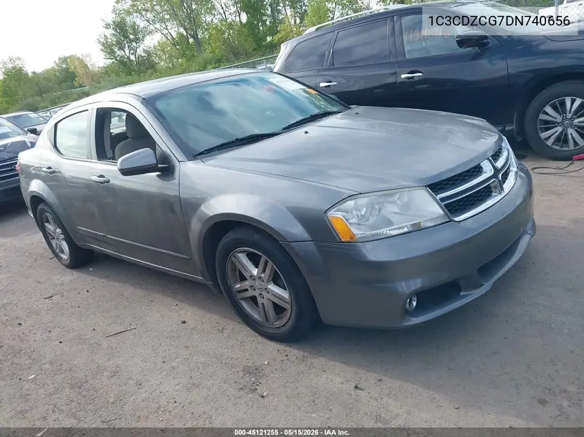 2013 Dodge Avenger Sxt VIN: 1C3CDZCG7DN740656 Lot: 45121255