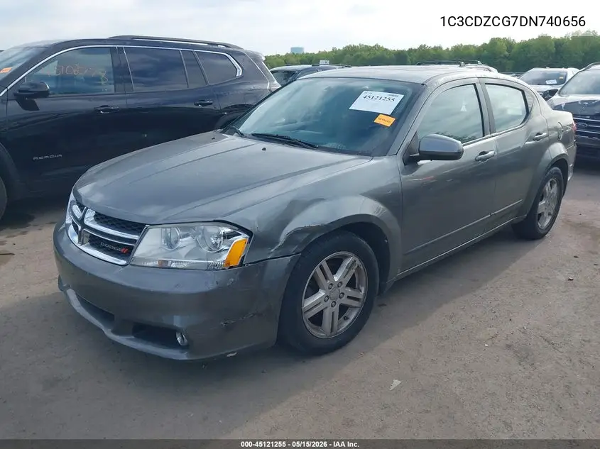 2013 Dodge Avenger Sxt VIN: 1C3CDZCG7DN740656 Lot: 45121255