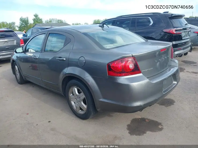 2013 Dodge Avenger Sxt VIN: 1C3CDZCG7DN740656 Lot: 45121255