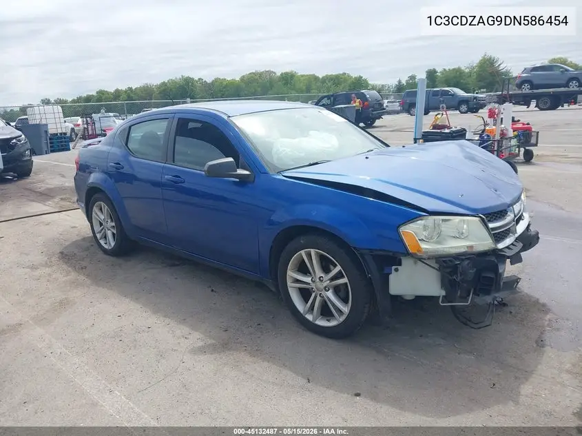 2013 Dodge Avenger Se V6 VIN: 1C3CDZAG9DN586454 Lot: 45132487