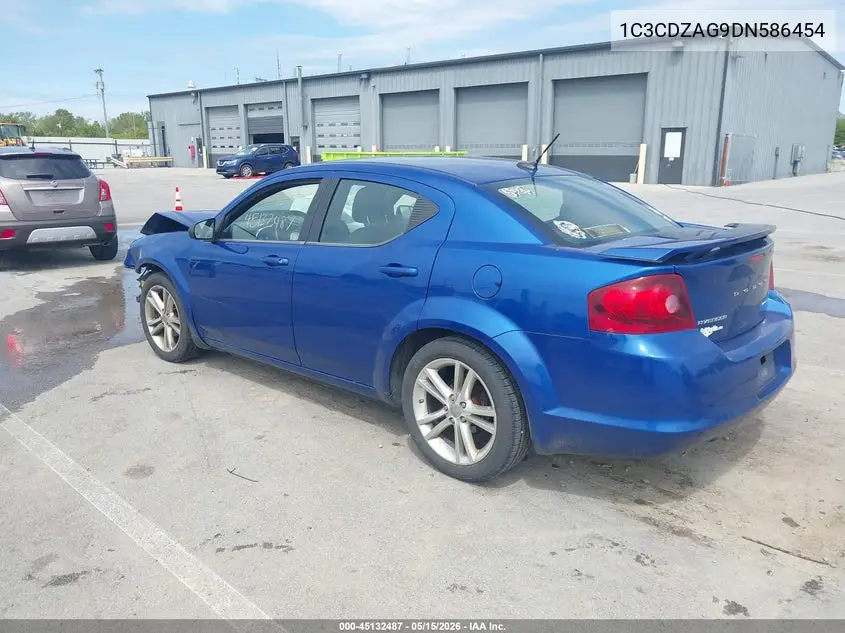 2013 Dodge Avenger Se V6 VIN: 1C3CDZAG9DN586454 Lot: 45132487