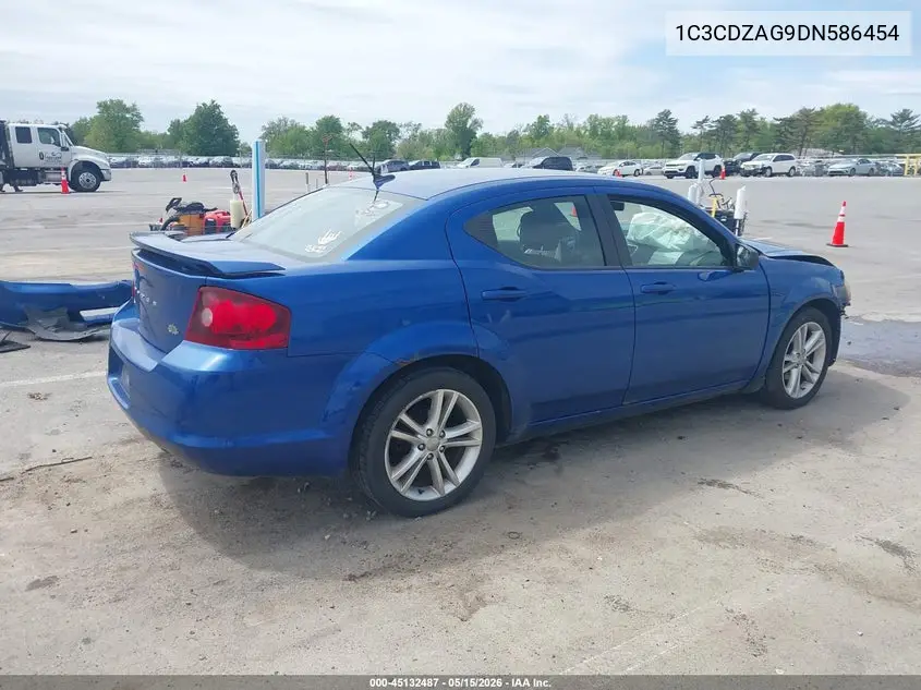 2013 Dodge Avenger Se V6 VIN: 1C3CDZAG9DN586454 Lot: 45132487