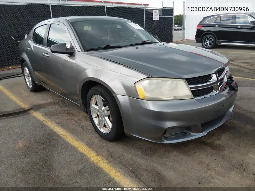 2013 Dodge Avenger Se VIN: 1C3CDZAB4DN730996 Lot: 45174406