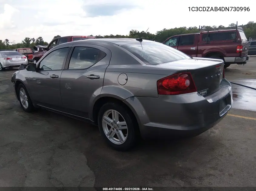 2013 Dodge Avenger Se VIN: 1C3CDZAB4DN730996 Lot: 45174406