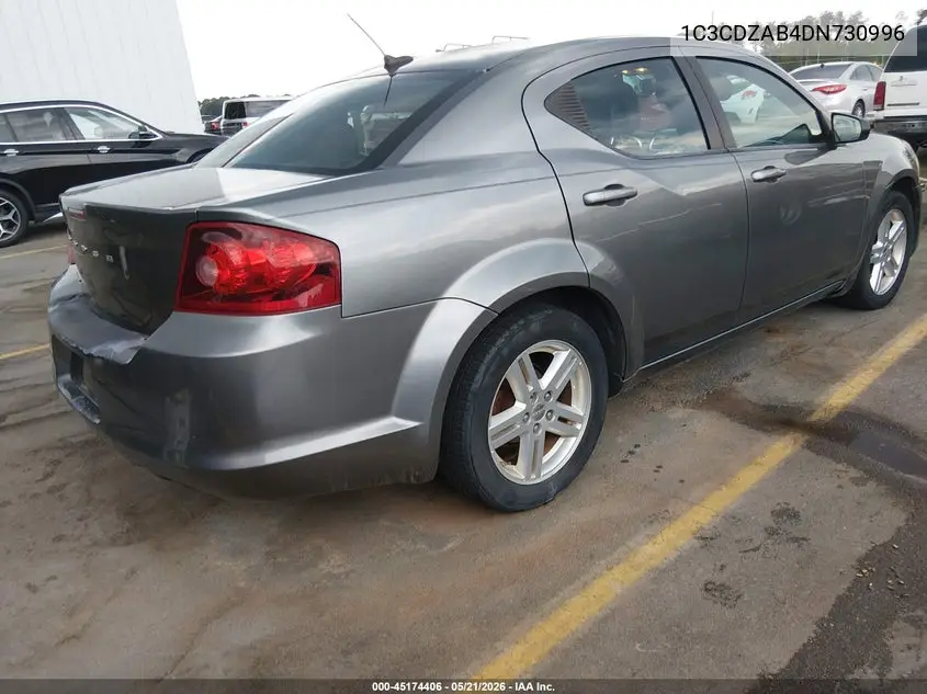 2013 Dodge Avenger Se VIN: 1C3CDZAB4DN730996 Lot: 45174406