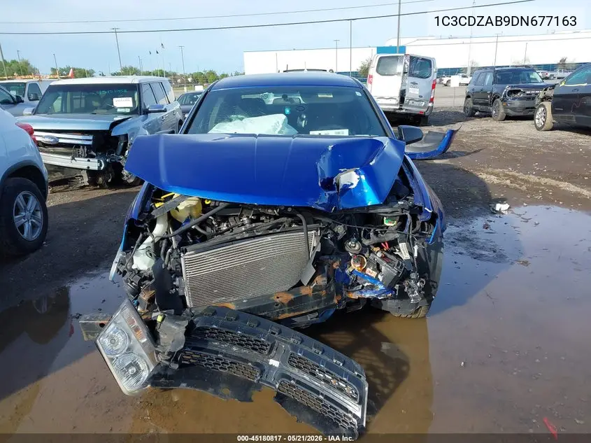 2013 Dodge Avenger Se VIN: 1C3CDZAB9DN677163 Lot: 45180817