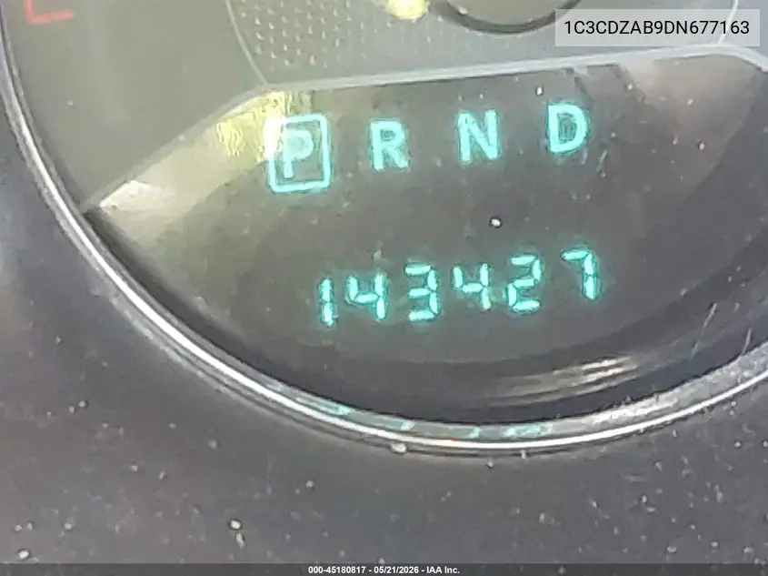 2013 Dodge Avenger Se VIN: 1C3CDZAB9DN677163 Lot: 45180817