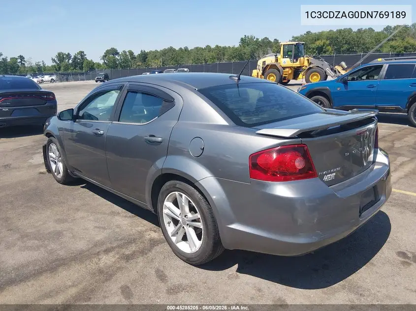 2013 Dodge Avenger Se V6 VIN: 1C3CDZAG0DN769189 Lot: 45285205