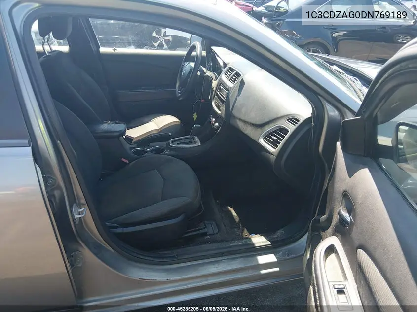 2013 Dodge Avenger Se V6 VIN: 1C3CDZAG0DN769189 Lot: 45285205