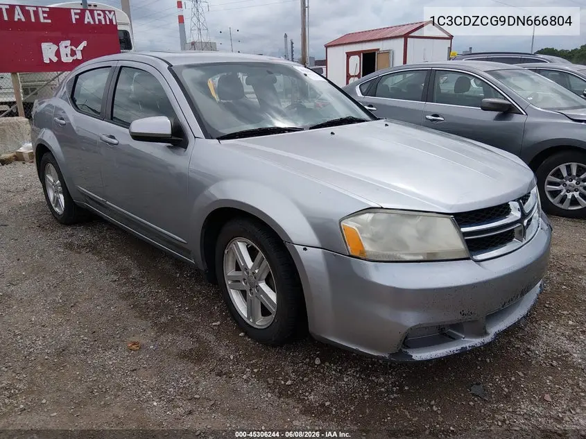 2013 Dodge Avenger Sxt VIN: 1C3CDZCG9DN666804 Lot: 45306244