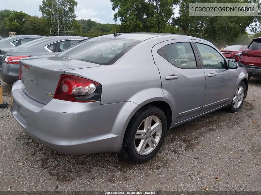 2013 Dodge Avenger Sxt VIN: 1C3CDZCG9DN666804 Lot: 45306244