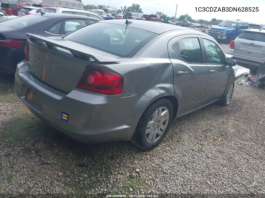 2013 Dodge Avenger Se VIN: 1C3CDZAB3DN628525 Lot: 45306692