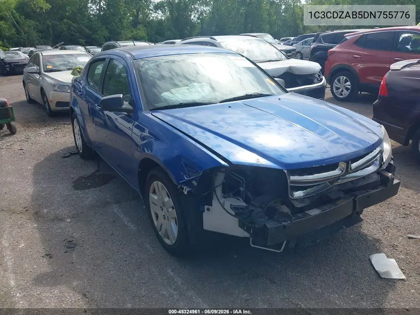2013 Dodge Avenger Se VIN: 1C3CDZAB5DN755776 Lot: 45324961