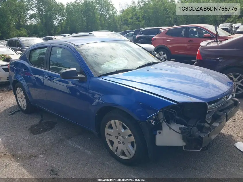 2013 Dodge Avenger Se VIN: 1C3CDZAB5DN755776 Lot: 45324961