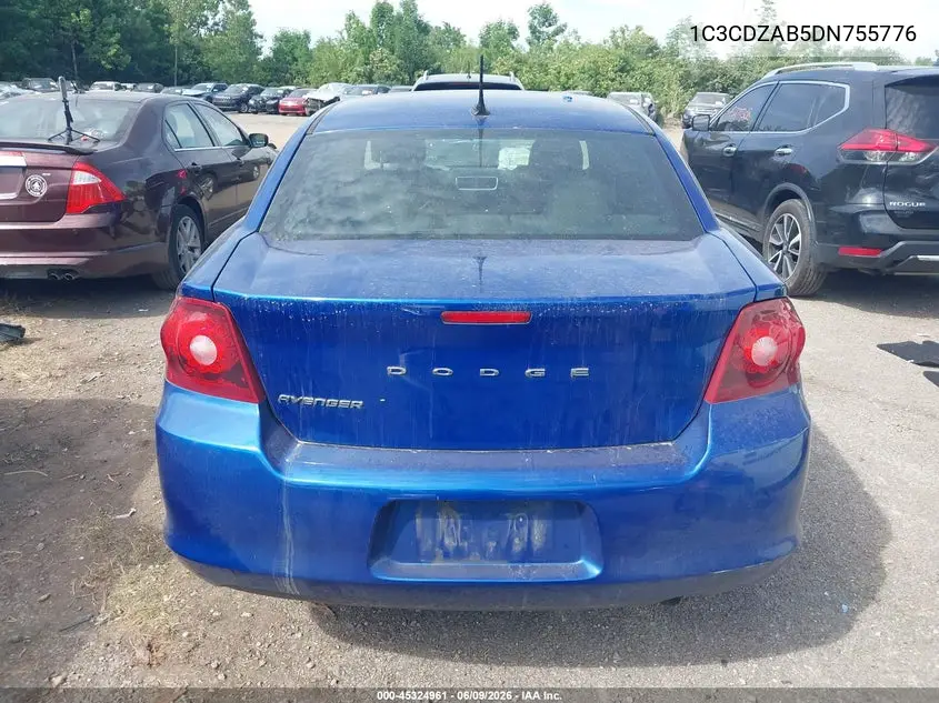 2013 Dodge Avenger Se VIN: 1C3CDZAB5DN755776 Lot: 45324961