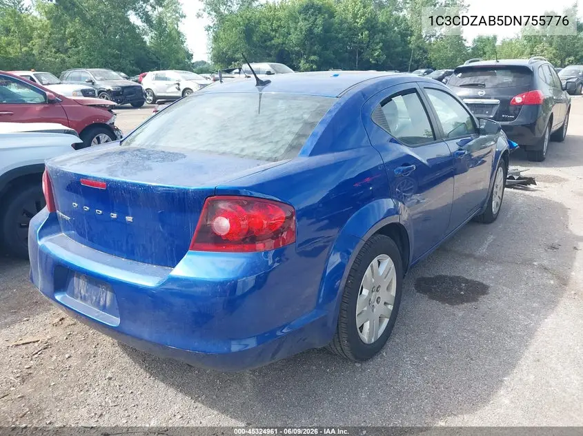 2013 Dodge Avenger Se VIN: 1C3CDZAB5DN755776 Lot: 45324961